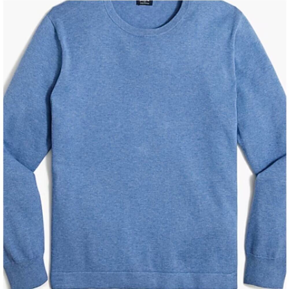 J.‎ Crew Men's Blue Cotton Knit Lightweight Crewneck Sweater large